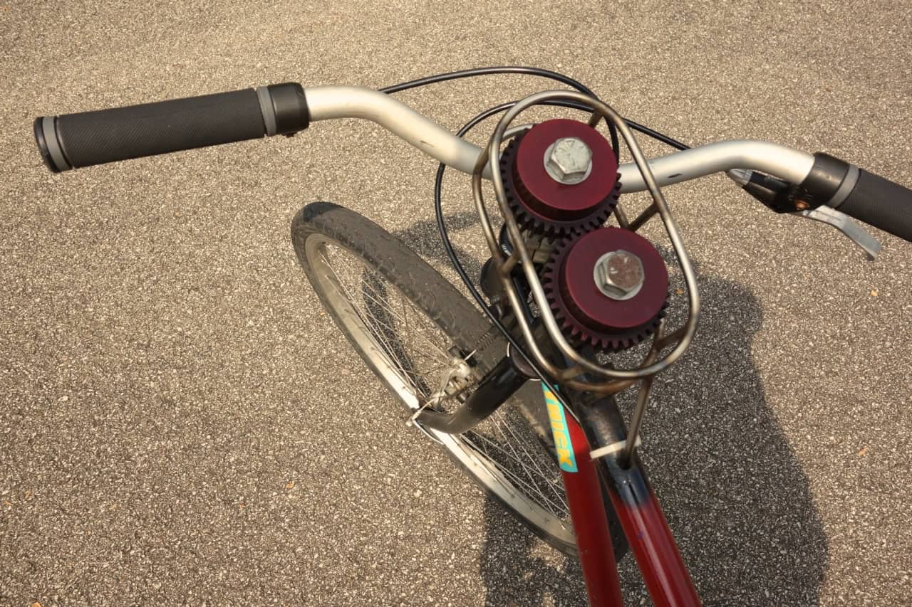 reverse steering bike