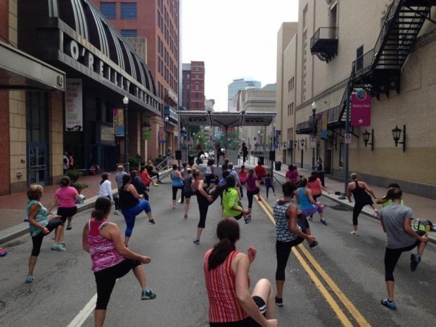 Zumba in the streets