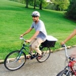 Kaushik on his bike