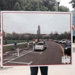 Protected bike lane poster from July 3rd press conference