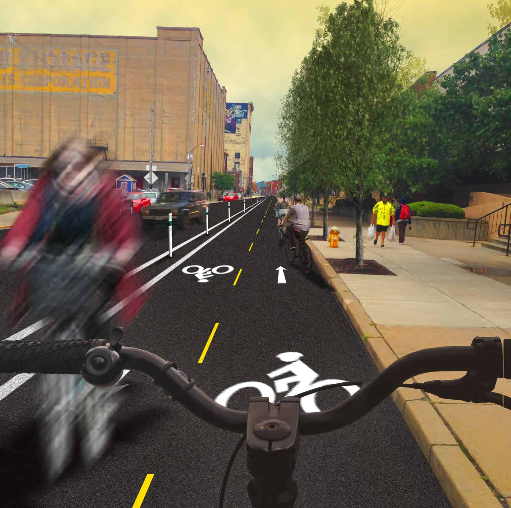 additional bike lanes图片