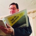 Mayor Peduto reading protected bike lane thank you letters