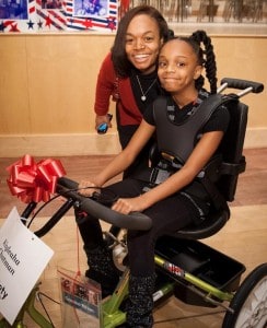 "She can't get up and run around like other kids, but she can ride a bike and get exercise without knowing it. Kids deserve to have hope and accomplishments no matter what the disability." -Monica, Kiyleaha's mother