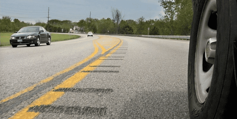 An example of rumble strips. www.transportation.gov