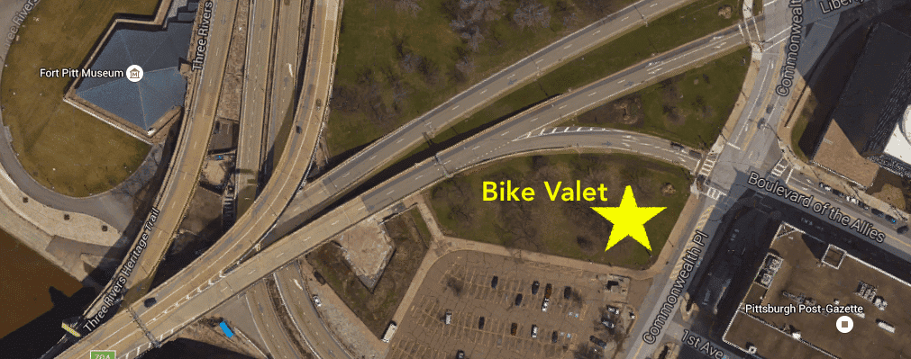 Bike Valet Location TRAF 2016