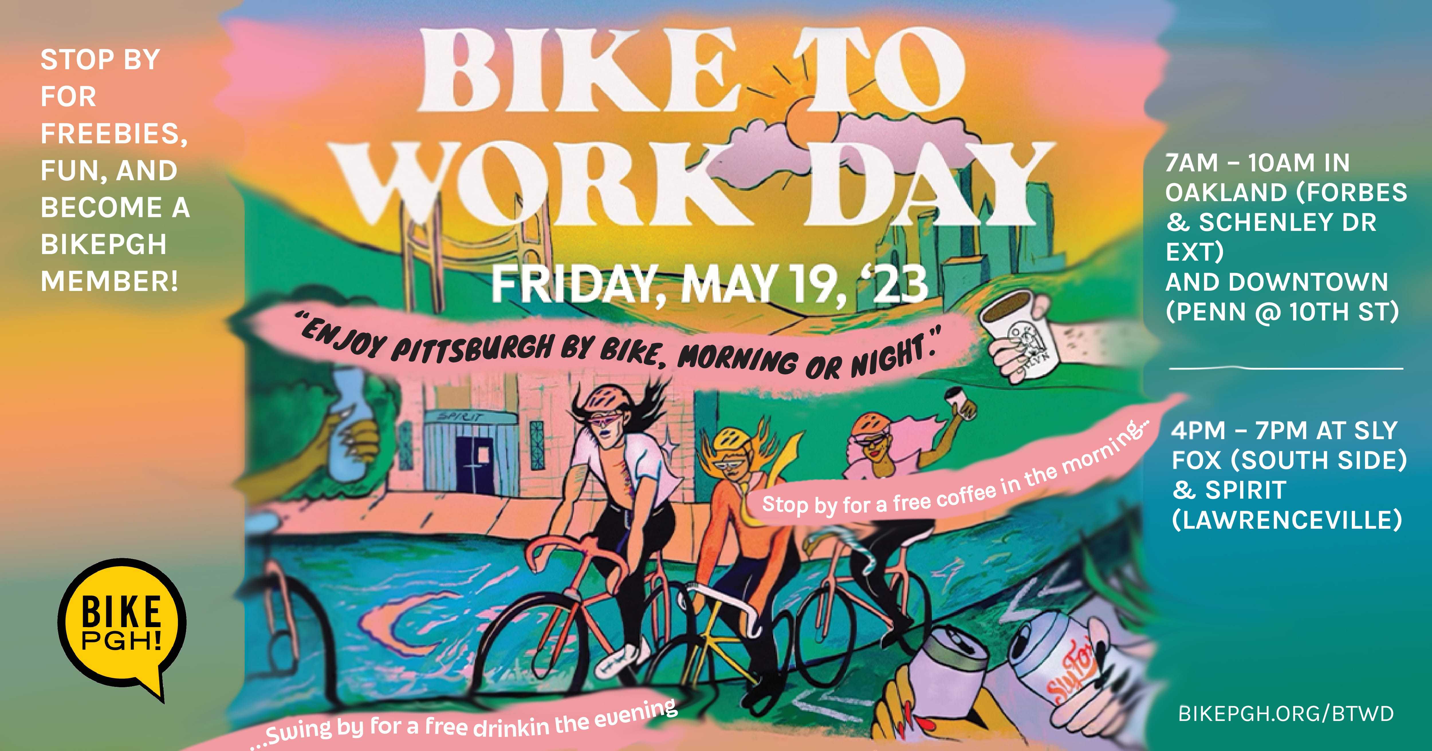 Bike to Work Day is May 19th! BikePGH BikePGH