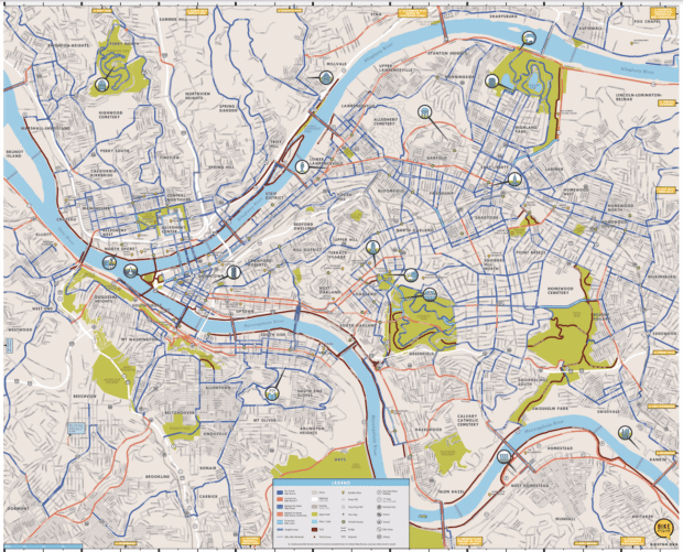 Map & Routes - BikePGH : BikePGH