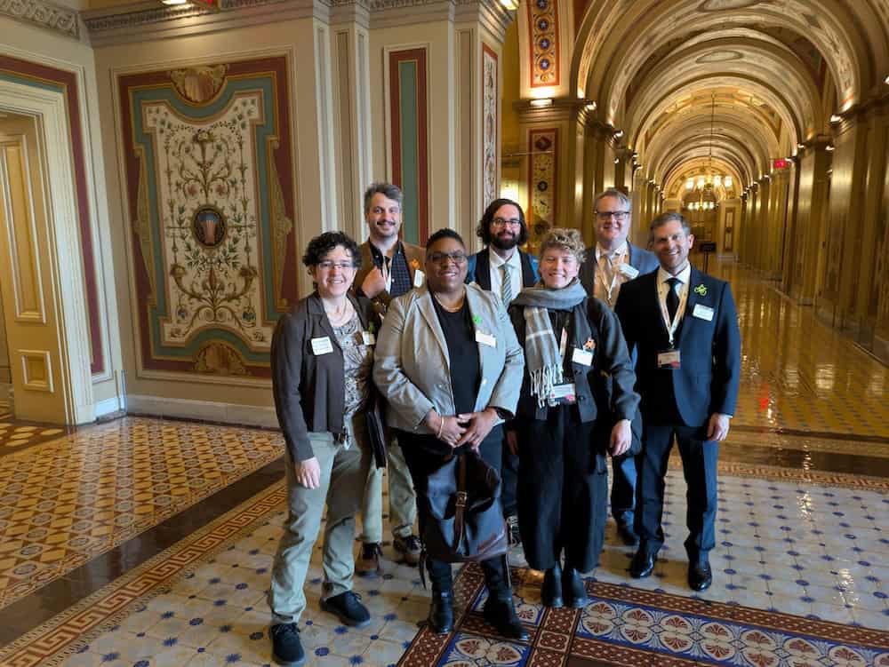  Some of our Pennsylvania delegation from PA WalkWorks, Black Girls Do Bike, East Coast Greenway Bicycle Coalition of Philadelphia, The GAP Trail, PA Downtown Center, and The Common Wheel.
