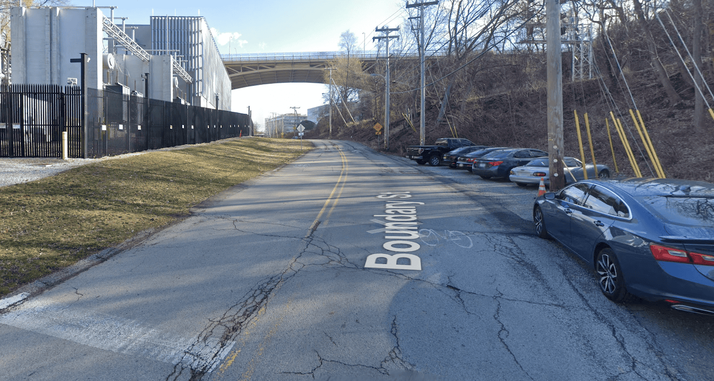 Image of Boundary St looking towards Forbes Ave