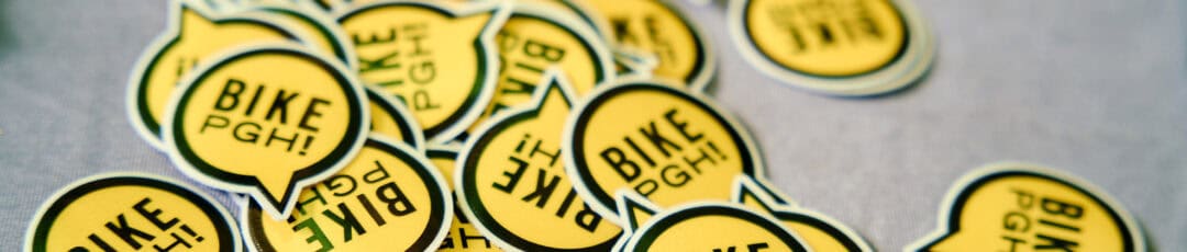 Bike Pittsburgh Logo Stickers
