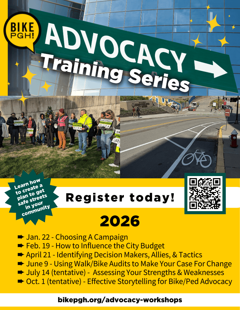 A poster for the 2026 Advocacy Training Series that lists the date outlined in in this blog post.
