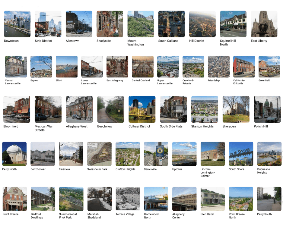 Every Pittsburgh neighborhood